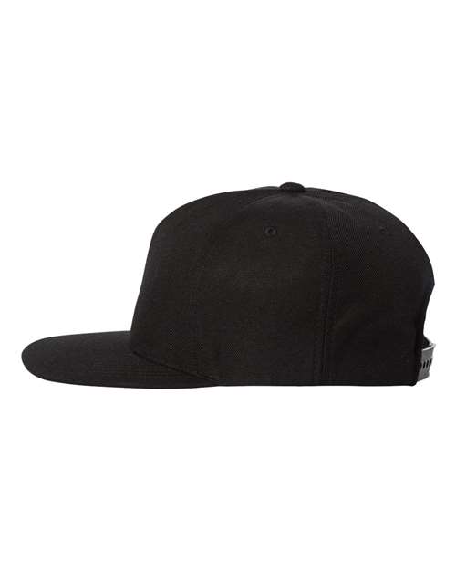 YP Classics 5089M, Premium Five-panel Snapback Cap, Black