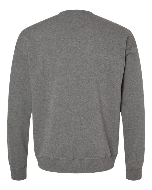 BELLA + CANVAS 3945, Unisex Sponge Fleece Drop Shoulder Crewneck Sweatshirt, Deep Heather