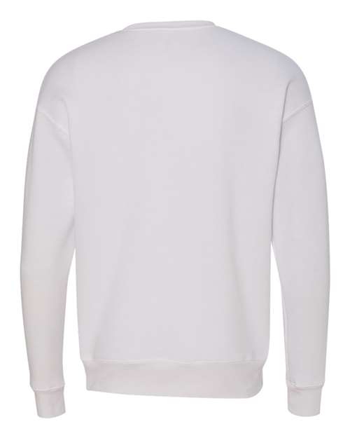 BELLA + CANVAS 3945, Unisex Sponge Fleece Drop Shoulder Crewneck Sweatshirt, White