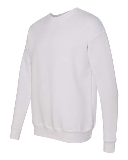BELLA + CANVAS 3945, Unisex Sponge Fleece Drop Shoulder Crewneck Sweatshirt, White