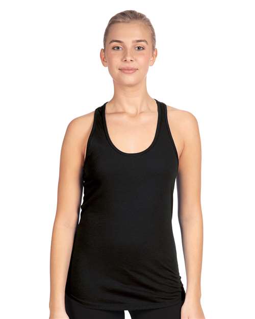 Next Level 1533, Women's Ideal Racerback Tank, Black