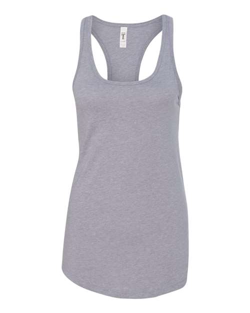 Next Level 1533, Women's Ideal Racerback Tank, Heather Grey