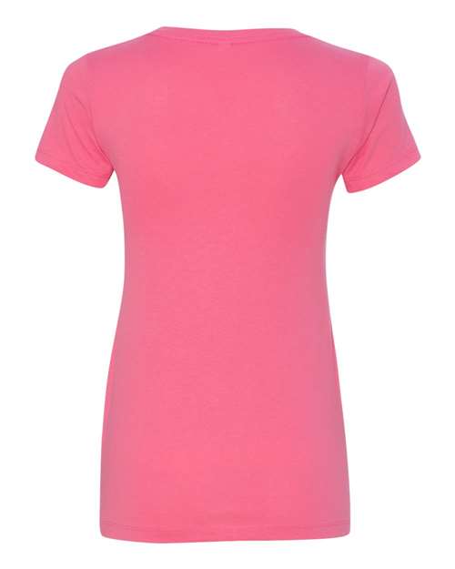Next Level 1540, Women's Ideal V-neck Tee, Hot Pink