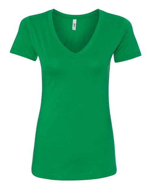 Next Level 1540, Women's Ideal V-neck Tee, Kelly Green