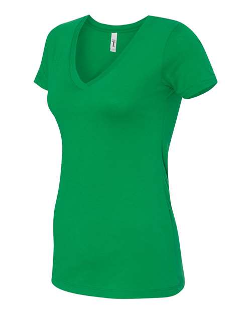 Next Level 1540, Women's Ideal V-neck Tee, Kelly Green