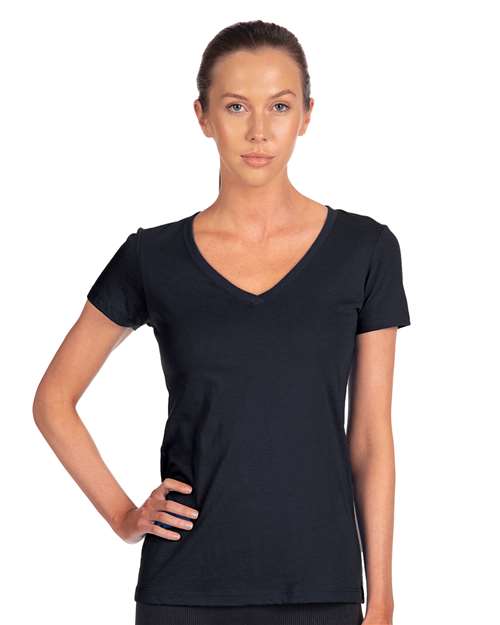Next Level 1540, Women's Ideal V-neck Tee, Midnight Navy
