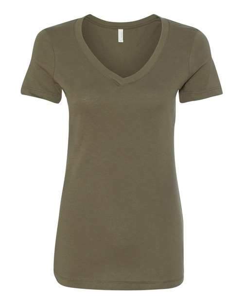 Next Level 1540, Women's Ideal V-neck Tee, Military Green