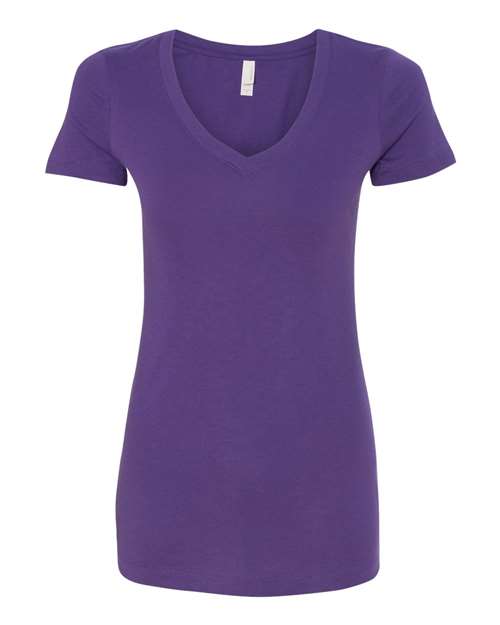 Next Level 1540, Women's Ideal V-neck Tee, Purple Rush