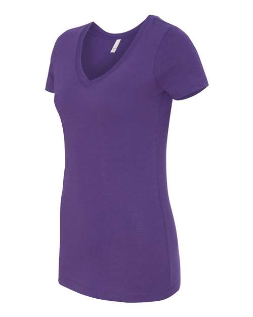 Next Level 1540, Women's Ideal V-neck Tee, Purple Rush