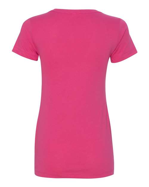 Next Level 1540, Women's Ideal V-neck Tee, Raspberry