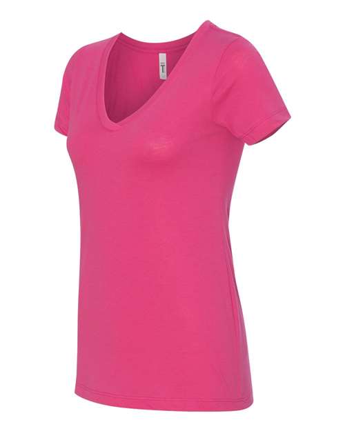 Next Level 1540, Women's Ideal V-neck Tee, Raspberry