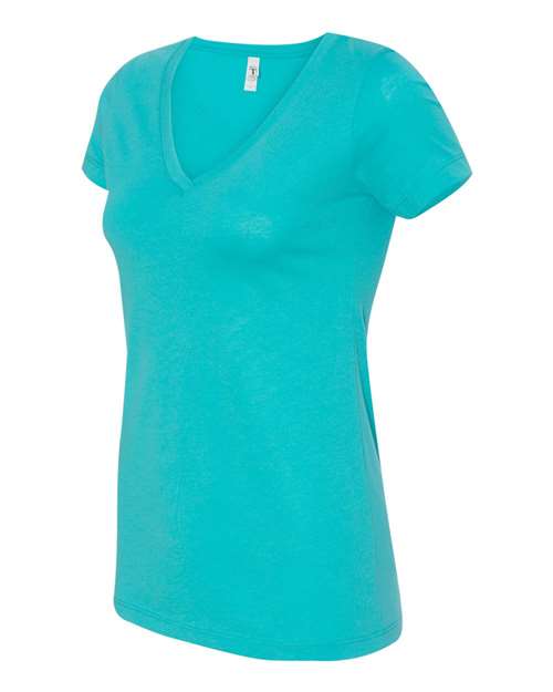 Next Level 1540, Women's Ideal V-neck Tee, Tahiti Blue