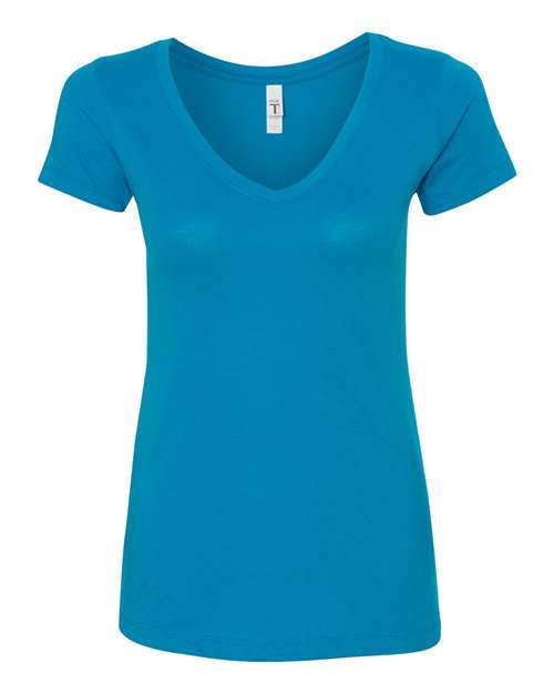 Next Level 1540, Women's Ideal V-neck Tee, Turquoise