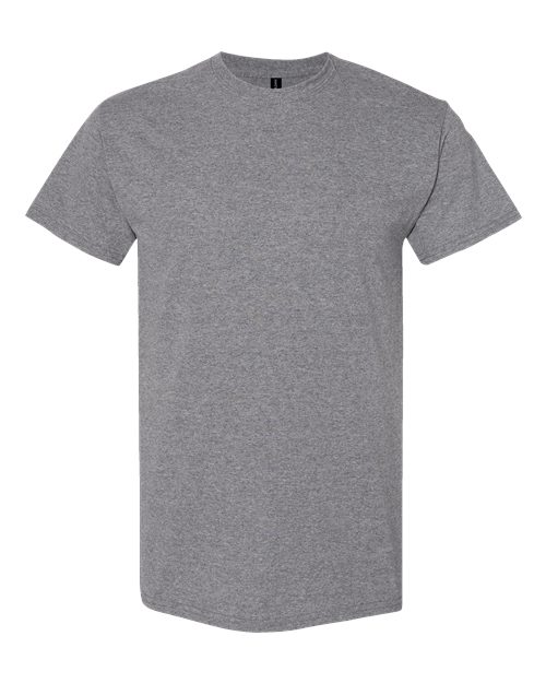 Heavy Cotton T-Shirt | Durable | Everyday Wear - 5000 Graphite Heather classic fit comfortable Cotton durable everyday wear heavy cotton Polyester printable short sleeve t-shirt T-Shirts - Core unisex