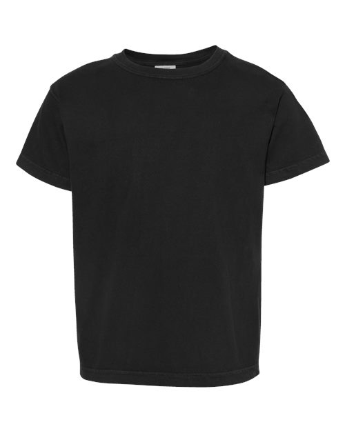 Comfort Colors 9018, Youth Garment-dyed Heavyweight T-shirt, Black