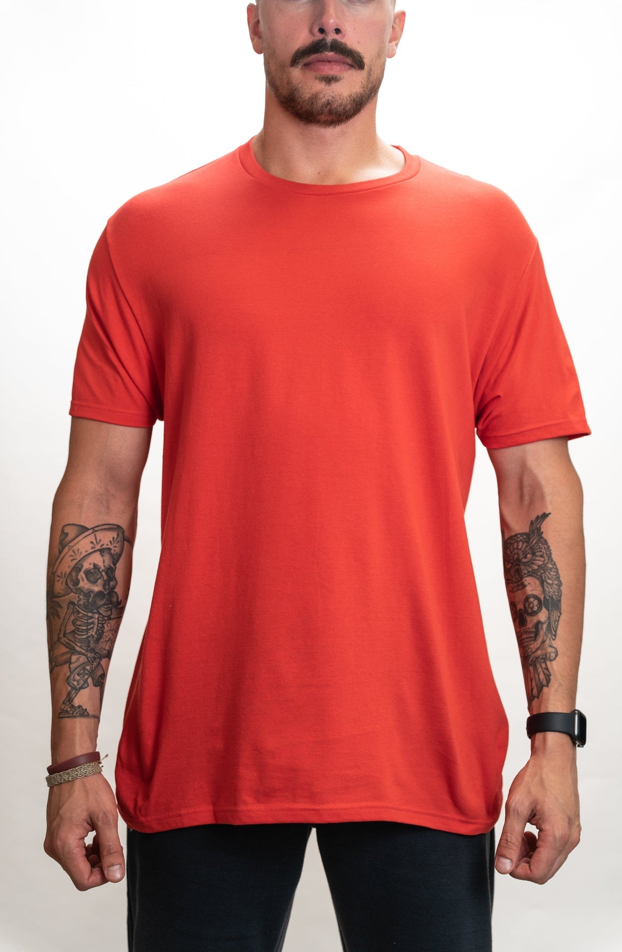 47151 - Mens Premium Tee New Red 47151 COTTON FITTED Lightweight MEN OPTIMA Premium REGULAR shsdchildproduct tearaway