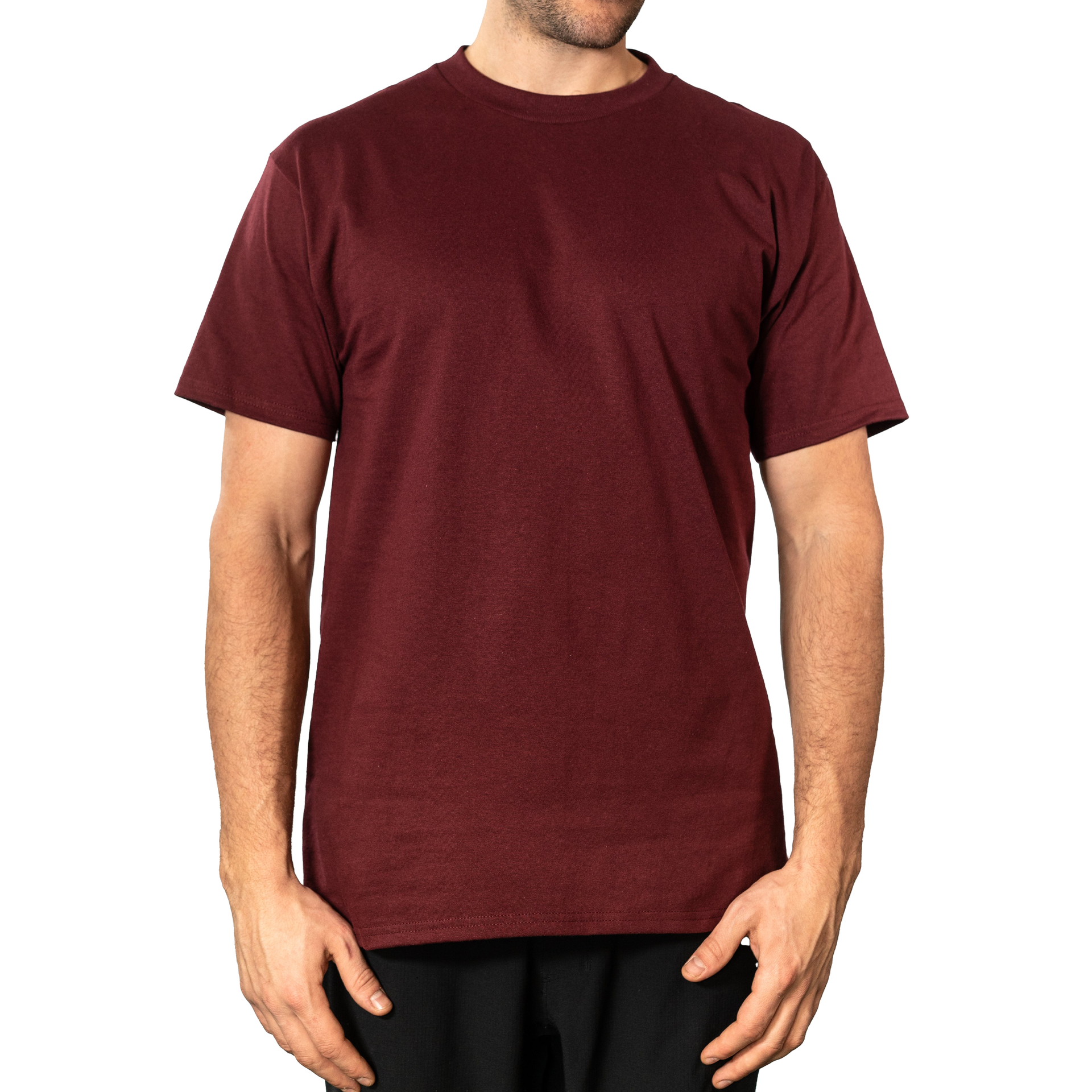 47364 - Men's Logan Tee Burgundy COTTON Logan MEN MEN TEE Men's MIDWEIGHT OPTIMA REGULAR RING SPUN shsdparentproduct ss Street t-shirt tearaway TEE tshirt tshirts UNFITTED