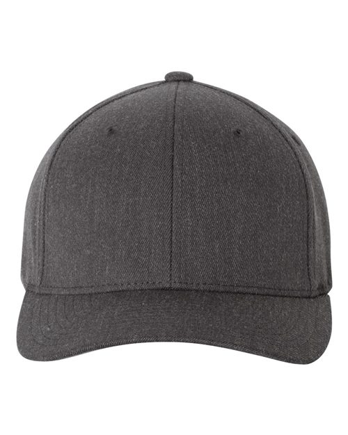 Wool-Blend Cap - - 484 2023 Fall Style Guide 27395 6477 Adult Blends Embroidered Fitness and Wellness Fitted Flexfit FSG Fall Festivals FSG Fall Festivities Go To Fashion Hats Headwear Mens & Unisex Mid Profiles No Visible Logos Pre-Curved Visor School & Team Screen Print Six-Panel Spandex Structured