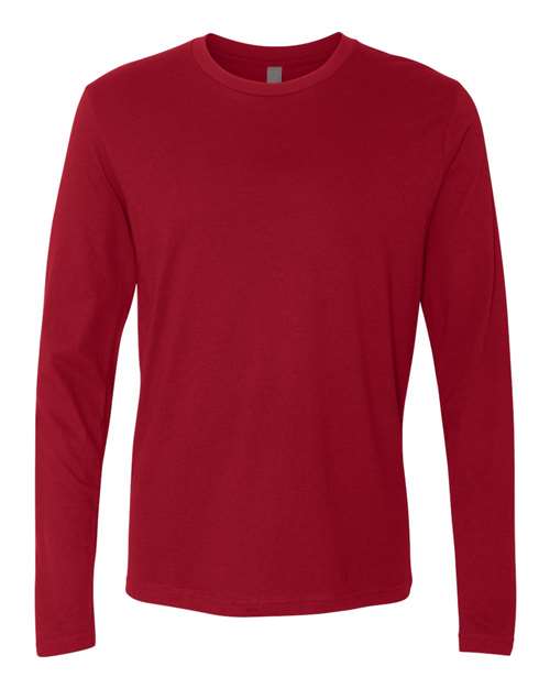 Next Level 3601, Unisex Cotton Long Sleeve Tee, Cardinal