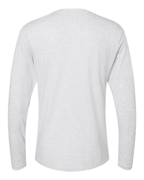 Next Level 6071, Unisex Triblend Long Sleeve Tee, Heather White