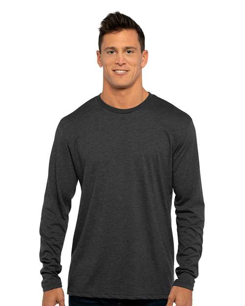 Next Level 6071, Unisex Triblend Long Sleeve Tee, Vintage Black