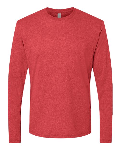 Next Level 6071, Unisex Triblend Long Sleeve Tee, Vintage Red
