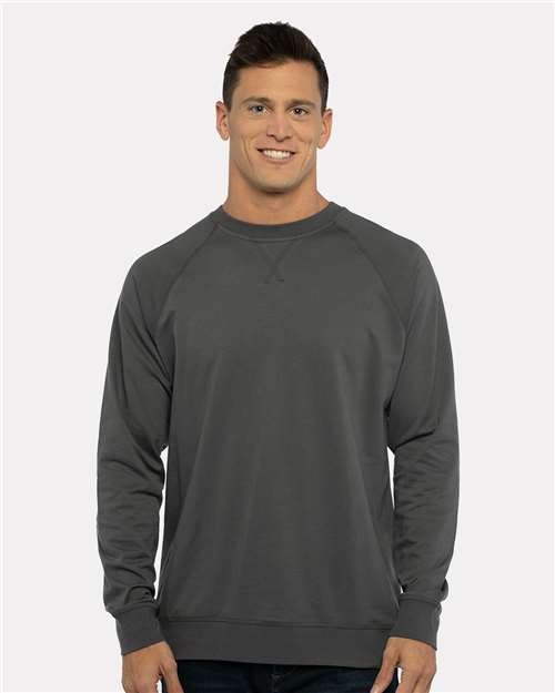 Next Level 9000, Unisex Laguna Raglan Crewneck Sweatshirt, Heavy Metal