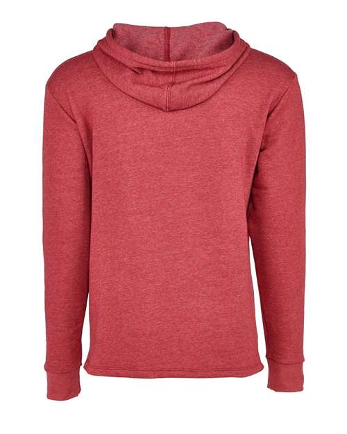 Next Level 9300, Unisex Malibu Welt Pocket Hoodie Sweatshirt, Heather Cardinal