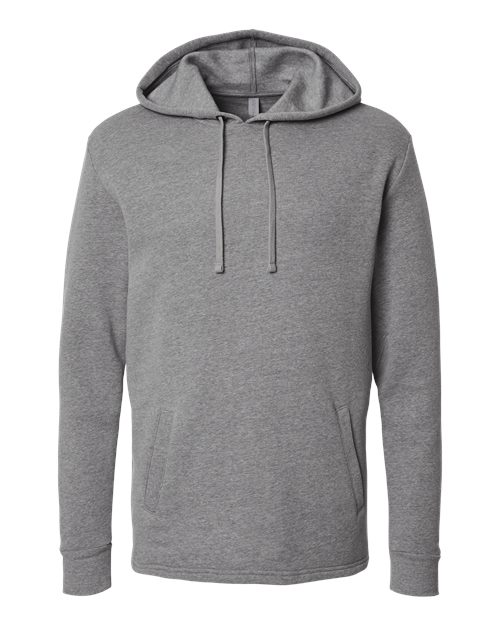 Next Level 9300, Unisex Malibu Welt Pocket Hoodie Sweatshirt, Heather Grey