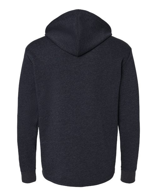 Next Level 9300, Unisex Malibu Welt Pocket Hoodie Sweatshirt, Heather Midnight Navy