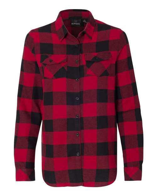 Women's Yarn-Dyed Flannel Shirt - 4171 for Cozy Style and Comfort Red Black Buffalo Comfortable Women's Top Cozy Style Shirt Women's Flannel Shirt Yarn-Dyed Flannel