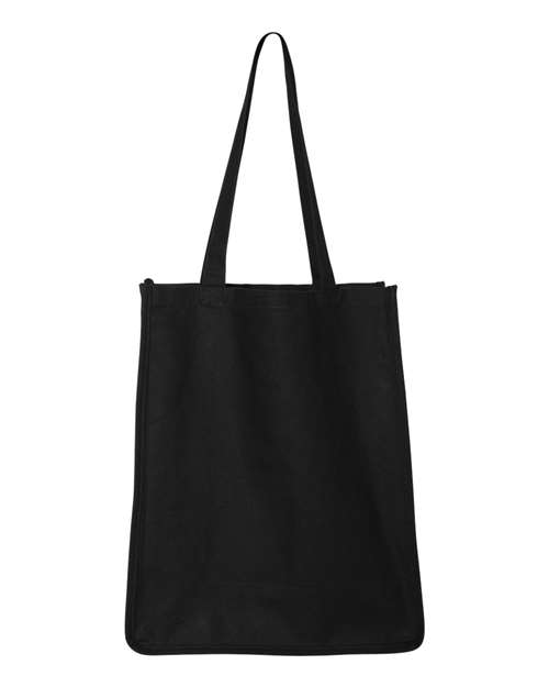 Q-Tees Q125400, 27l Jumbo Shopping Bag, Black