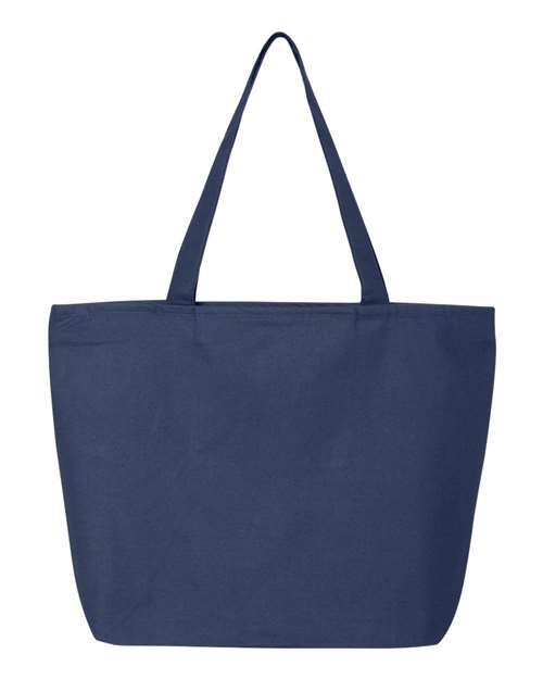 Q-Tees Q611, 25l Zippered Tote, Navy