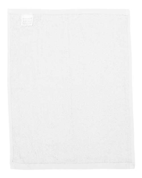 Q-Tees T600, Hemmed Fingertip Towel, White