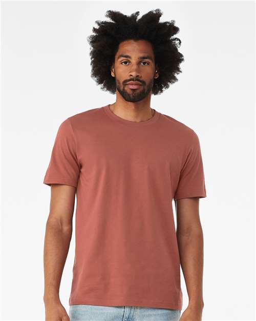 BELLA + CANVAS 3001, Jersey Tee, Clay