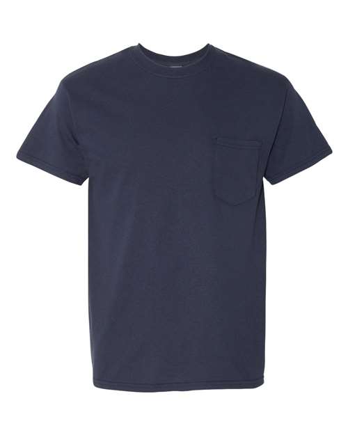 Gildan 5300, Unisex Heavy Cotton Pocket T-shirt, Navy