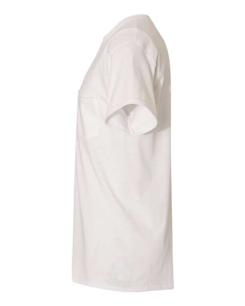 Gildan 5300, Unisex Heavy Cotton Pocket T-shirt, White