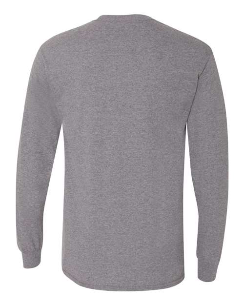 Gildan 8400, Unisex Dryblend 50/50 Long Sleeve T-shirt, Graphite Heather
