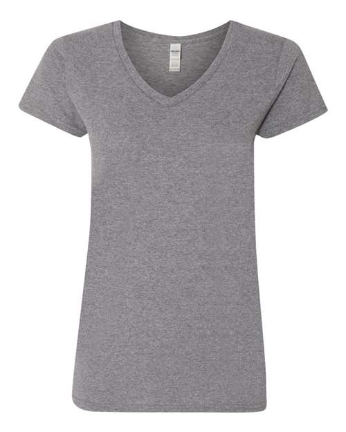 Women's Heavy Cotton™ V-Neck T-Shirt - - 3461 Graphite Heather 11760 5-5.9 oz 5V00L Best Selling Brands Core T-Shirts Cotton Cotton - 100% Cotton - Over 50% Eco-Friendly Fitted Gildan Go To Basics Missy No Visible Logos Regular (5-6 oz) Self Collar Short Sleeves Side Seams Socially Conscious Manufacturing Soft Cotton Technology Styles Sustainable Manufacturing Sustainable Styles T-Shirts T-Shirts - Premium Tear Away Tops V-Neck What's New CA Womens