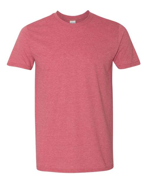 Softstyle Ring-Spun T-Shirt | Comfortable | Unisex - 64000 Heather Cardinal Red casual comfortable cotton everyday wear Polyester printable ring-spun softstyle t-shirt T-Shirts - Core unisex