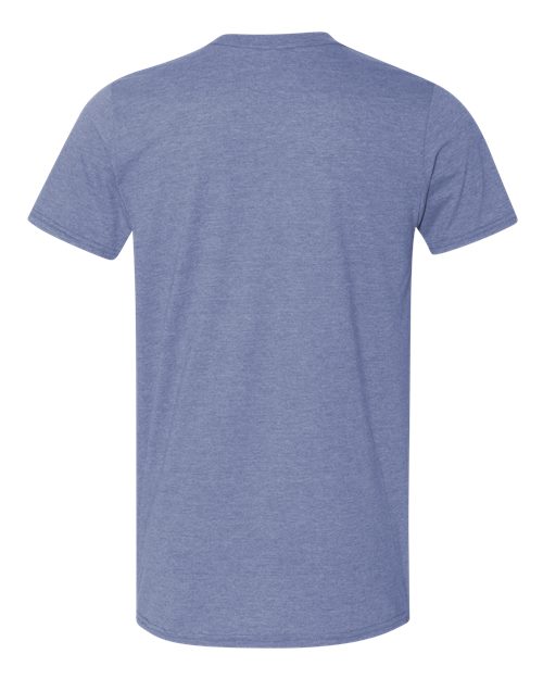 Gildan 64000, Unisex Softstyle T-shirt, Heather Indigo