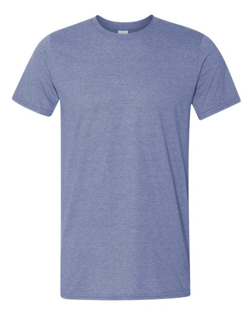 Softstyle Ring-Spun T-Shirt | Comfortable | Unisex - 64000 Heather Indigo casual comfortable cotton everyday wear Polyester printable ring-spun softstyle t-shirt T-Shirts - Core unisex