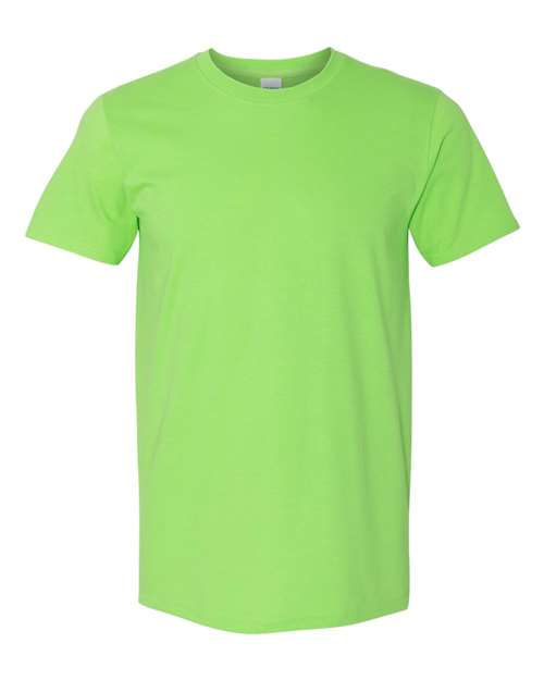 Softstyle Ring-Spun T-Shirt | Comfortable | Unisex - 64000 Lime casual comfortable cotton everyday wear Polyester printable ring-spun softstyle t-shirt T-Shirts - Core unisex