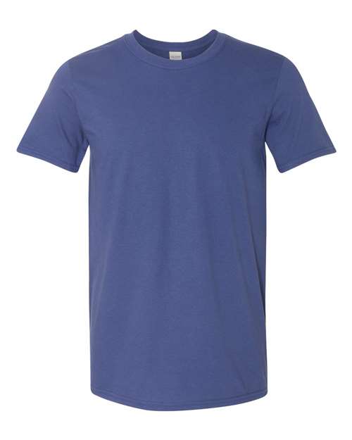 Softstyle Ring-Spun T-Shirt | Comfortable | Unisex - 64000 Metro Blue casual comfortable cotton everyday wear Polyester printable ring-spun softstyle t-shirt T-Shirts - Core unisex