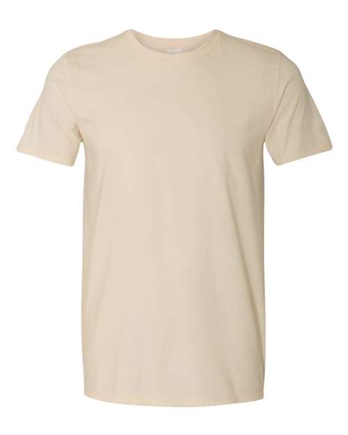 Softstyle Ring-Spun T-Shirt | Comfortable | Unisex - 64000 Natural casual comfortable cotton everyday wear Polyester printable ring-spun softstyle t-shirt T-Shirts - Core unisex
