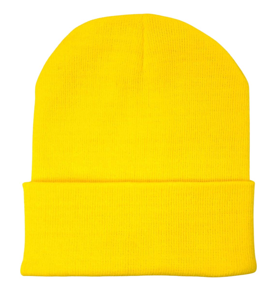 Plain Toque - Regular Size with Cuff Regular Yellow Dozen Special Fashion Knit