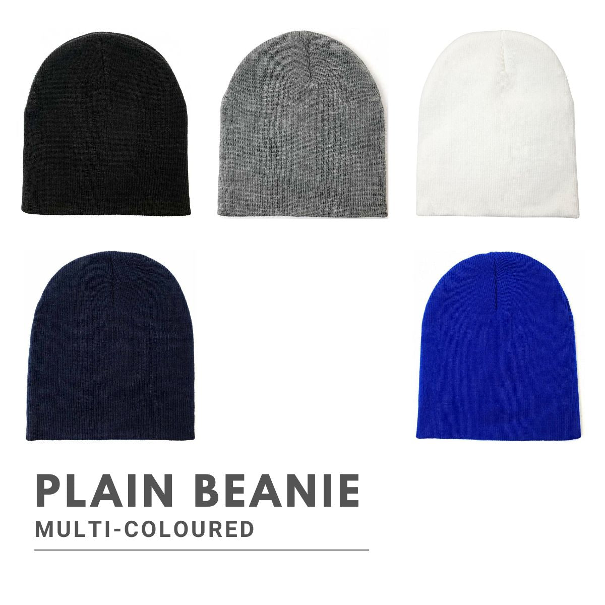 Plain Beanie - No Cuff Dozen Special