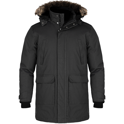 L06100 - Ultimate - Men's Cold Weather Parka w/ Detachable Hood Gunmetal 6100 adult Heritage 54 mens winter coat