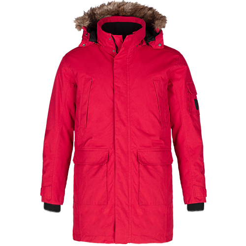 L06100 - Ultimate - Men's Cold Weather Parka w/ Detachable Hood Red 6100 adult Heritage 54 mens winter coat