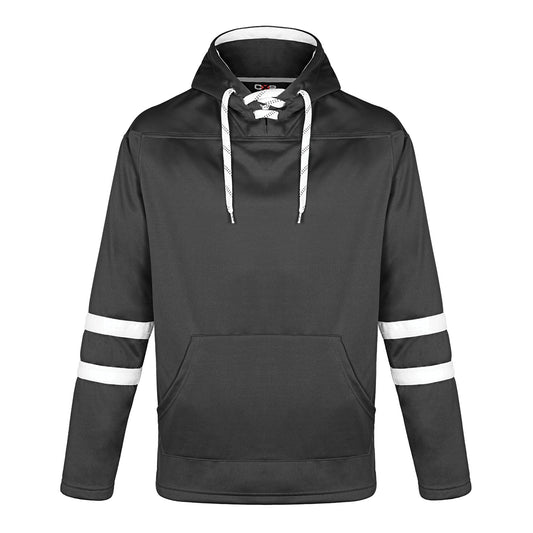 L00617 - Dangle - Adult Pullover Hockey Lace Hooded Sweatshirt